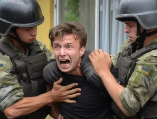 Девушка заблокировала ТЦК, а толпа взяла «бус» штурмом: Парня освободили Девушка заблокировала ТЦК, а толпа взяла «бус» штурмом: Парня освободили